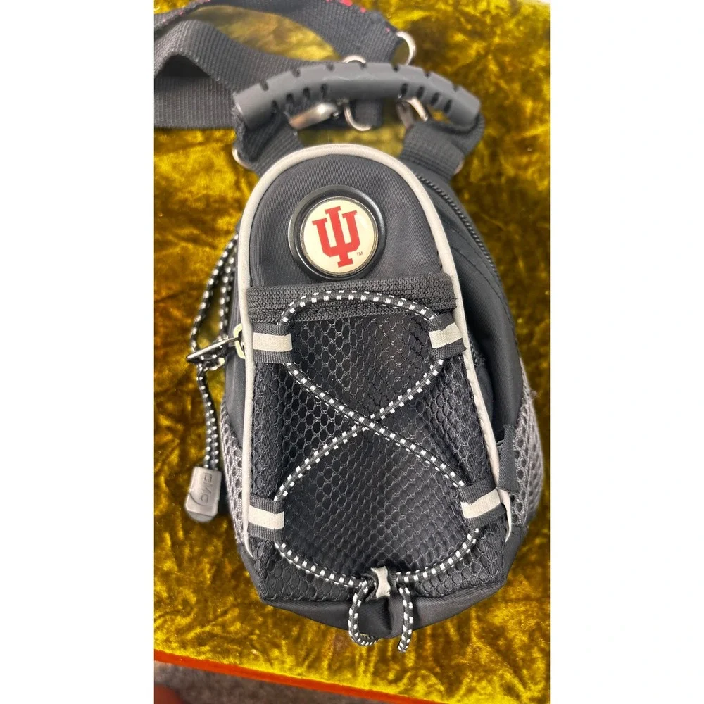 Indiana University Hoosiers Mini Backpack Sling Bag Black IU Logo Crossbody